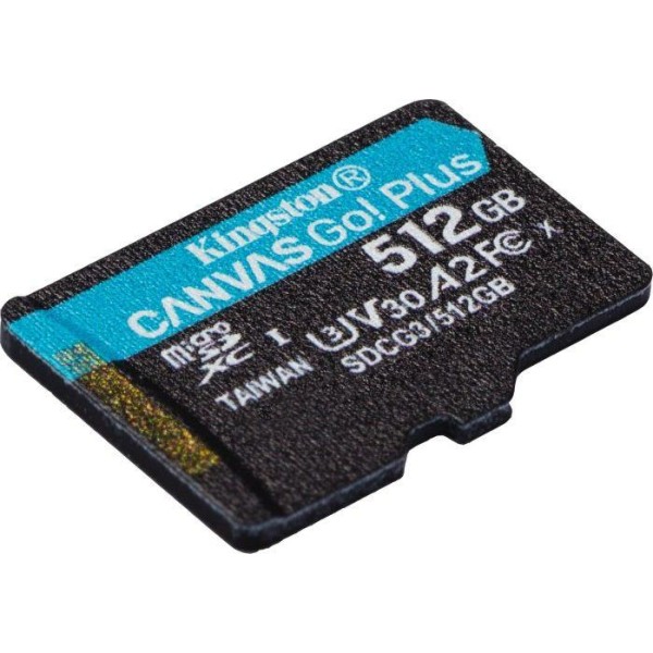 Карта памяти Kingston Canvas Go Plus 512 Гб microSDXC 170 МБ/с UHS-I V30 U3 A2 SDCG3/512 Гб