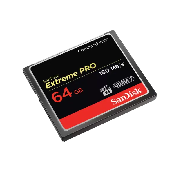 Карта памяти SanDisk Extreme PRO CompactFlash 64 Гб UDMA 7 до 160 МБ/с SDCFXPS-064G-X46