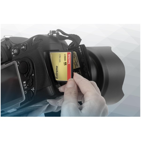 Карта памяти SanDisk Extreme CompactFlash UDMA7 128 Гб R/W 120/85 МБ/с SDCFXSB-128G-G46