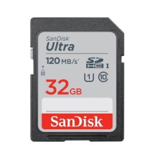 Карта памяти SanDisk Ultra SDHC 32 Гб UHS-I Class 10 до 120 МБ/с SDSDUN4-032G-GN6IN
