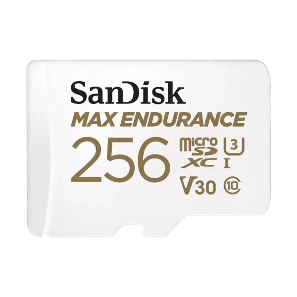 Карта памяти SanDisk Max Endurance microSDXC UHS-I 256 Гб + адаптер SD R/W 100/40 МБ/с SDSQQVR-256G-GN6IA