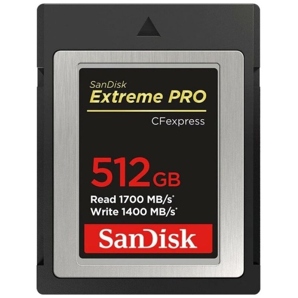 Карта памяти SanDisk Extreme Pro CFexpress Type B 512 Гб R/W 1700/1400 МБ/с SDCFE-512G