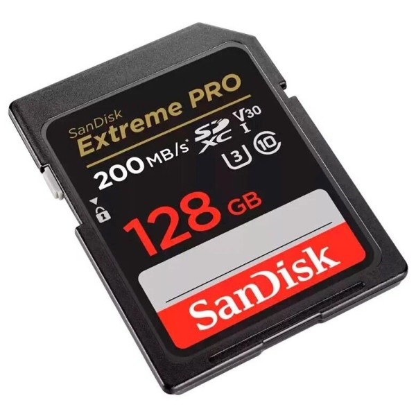 Карта памяти SanDisk Extreme Pro SDXC UHS-I V30 128 Гб R/W 200/90 МБ/с SDSDXXD-128G-GN4IN