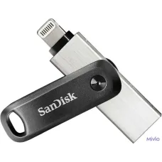 Флешка SanDisk iXpand GO 128ГБ Silver/Black