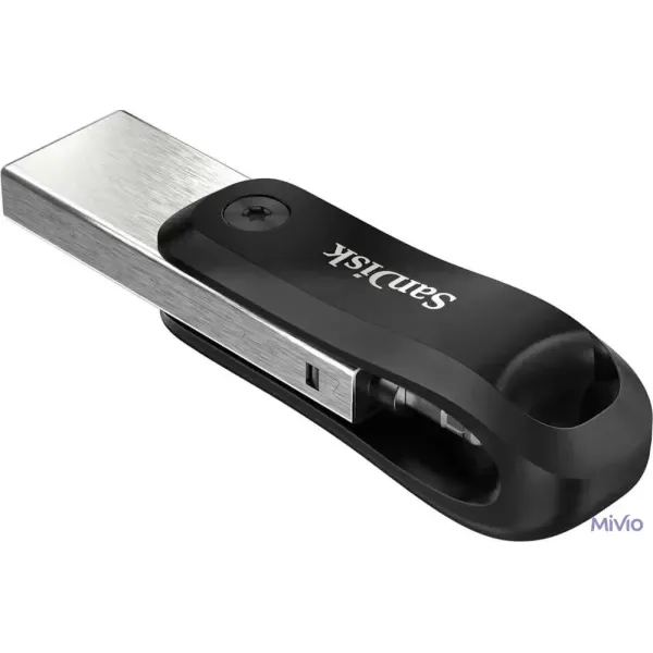 Флешка SanDisk iXpand GO 128ГБ Silver/Black