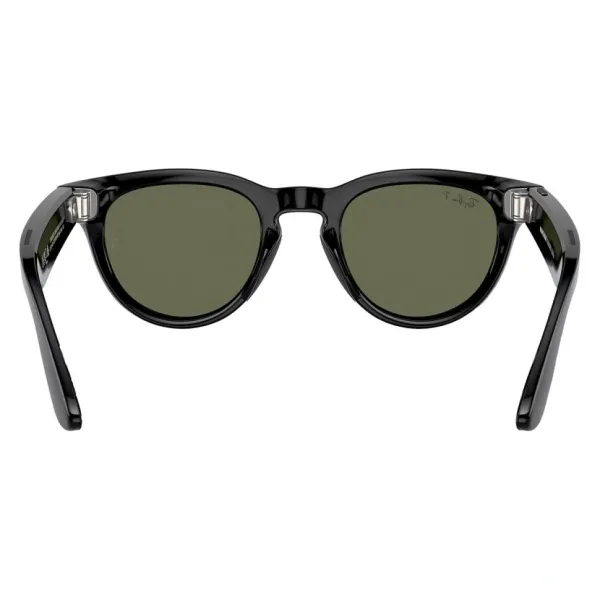 Умные очки Ray-Ban Meta Headliner (150-50), Shiny Black/Polarized G-15 Green, глянцевый черный/зеленые поляризованные