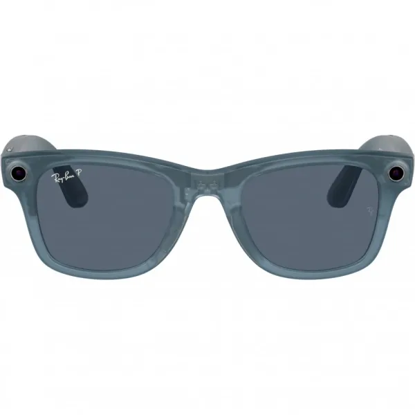 Умные очки Ray-Ban Wayfarer (150-50), Matte Jeans/Polar Dusty Blue, матовый джинсовый/пыльно-голубые поляризованные