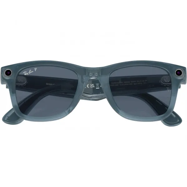 Умные очки Ray-Ban Wayfarer (150-50), Matte Jeans/Polar Dusty Blue, матовый джинсовый/пыльно-голубые поляризованные