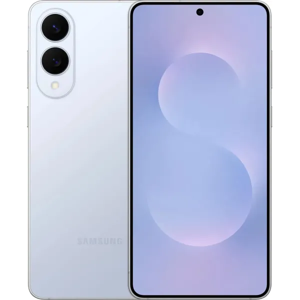 Смартфон Samsung Galaxy S25 Edge, 12/256 Гб, Dual nano SIM, Titanium Icyblue, голубой