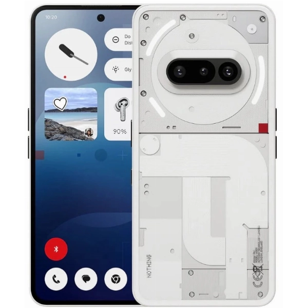 Смартфон Nothing Phone (3a), 8/128 Гб, белый