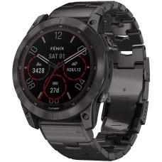 Смарт-часы Garmin Fenix 7X Pro Sapphire Solar, 51 мм, Bluetooth, Carbon Gray, Темно-серый титан