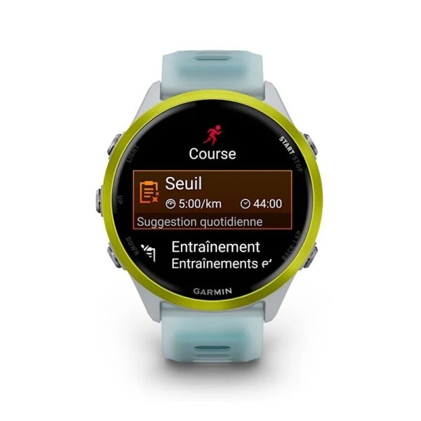 Смарт-часы Garmin Forerunner 570, 47 мм, Bluetooth, Yellow with Translucent Whitestone Turquoise, Желтый с бирюзовым
