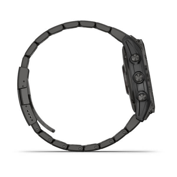 Смарт-часы Garmin Fenix 7 Sapphire Solar, 47 мм, Bluetooth, Gray Titanium Band, Серый титановый с серым титановым браслетом