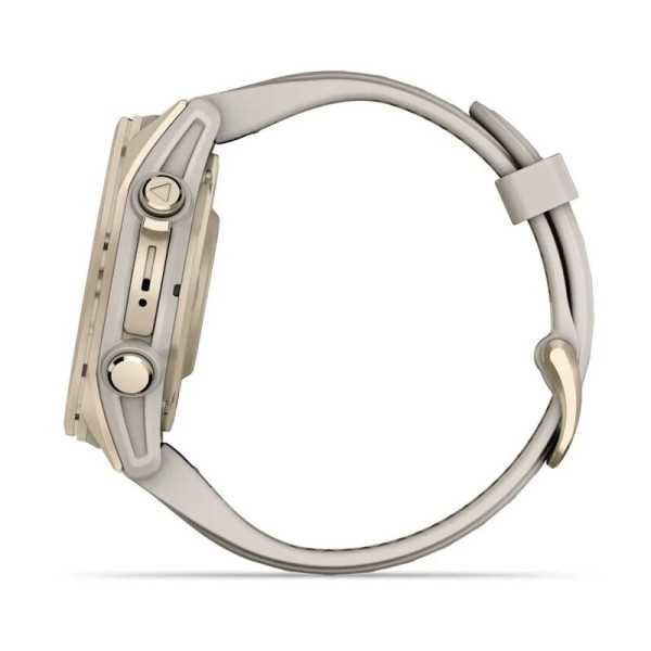 Смарт-часы Garmin Fenix 8, 43 мм, Bluetooth, Amoled Sapphire Soft Gold, золотистый