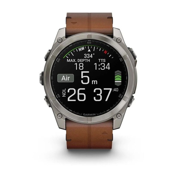 Смарт-часы Garmin Fenix 8, 51 мм, Bluetooth, Amoled Sapphire Titanium Graphite, титановый графитовый