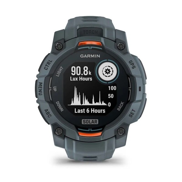 Смарт-часы Garmin Instinct 3 Solar, 45 мм, Bluetooth, Twilight, Серый