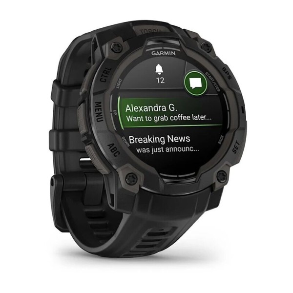 Смарт-часы Garmin Instinct 3, 45 мм, Bluetooth, Amoled Black, Черный