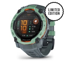 Смарт-часы Garmin Instinct 3, 50 мм, Bluetooth, Neotropic with Twilight Band, Бирюзовый с серым ремешком