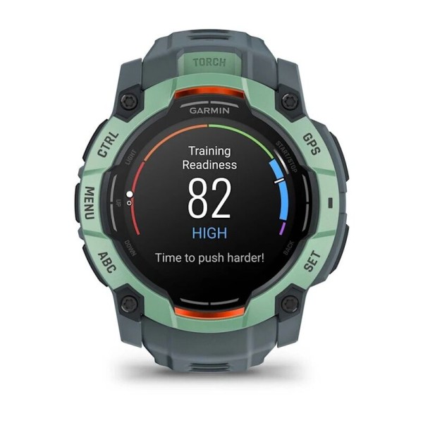 Смарт-часы Garmin Instinct 3, 50 мм, Bluetooth, Neotropic with Twilight Band, Бирюзовый с серым ремешком