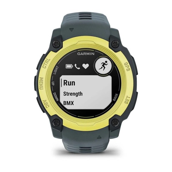 Смарт-часы Garmin Instinct E, 40 мм, Bluetooth, Electric Lime with Twilight Band, Лаймовый с серым ремешком
