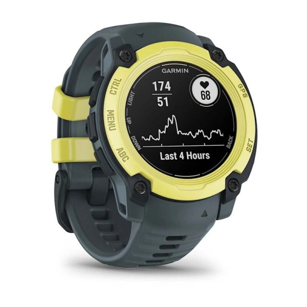 Смарт-часы Garmin Instinct E, 40 мм, Bluetooth, Electric Lime with Twilight Band, Лаймовый с серым ремешком