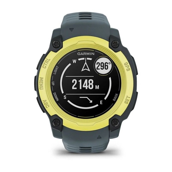 Смарт-часы Garmin Instinct E, 40 мм, Bluetooth, Electric Lime with Twilight Band, Лаймовый с серым ремешком