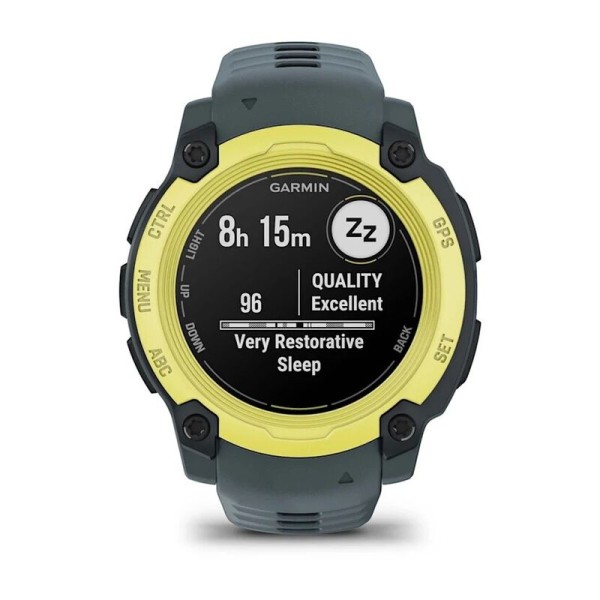 Смарт-часы Garmin Instinct E, 40 мм, Bluetooth, Electric Lime with Twilight Band, Лаймовый с серым ремешком