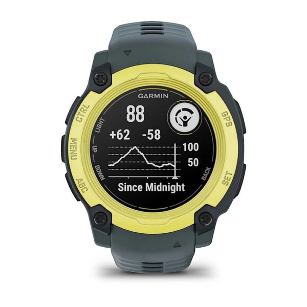 Смарт-часы Garmin Instinct E, 40 мм, Bluetooth, Electric Lime with Twilight Band, Лаймовый с серым ремешком