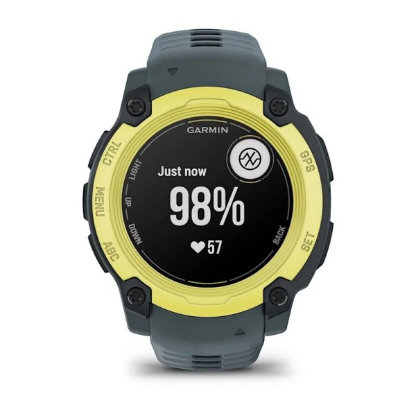 Смарт-часы Garmin Instinct E, 40 мм, Bluetooth, Electric Lime with Twilight Band, Лаймовый с серым ремешком