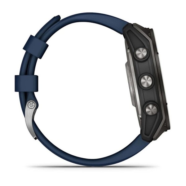 Смарт-часы Garmin QUATIX 8, 51 мм, Bluetooth, Titanium/Captain Blue, Титан/капитанский синий