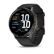Смарт-часы Garmin Venu 4, 45 мм, Bluetooth, Slate Black, черный
