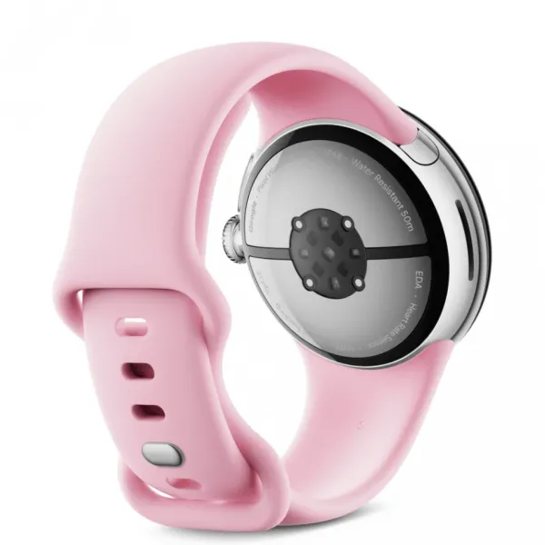 Смарт-часы Google Pixel Watch 3, 41mm, Wi-Fi, Polished Silver, розовый