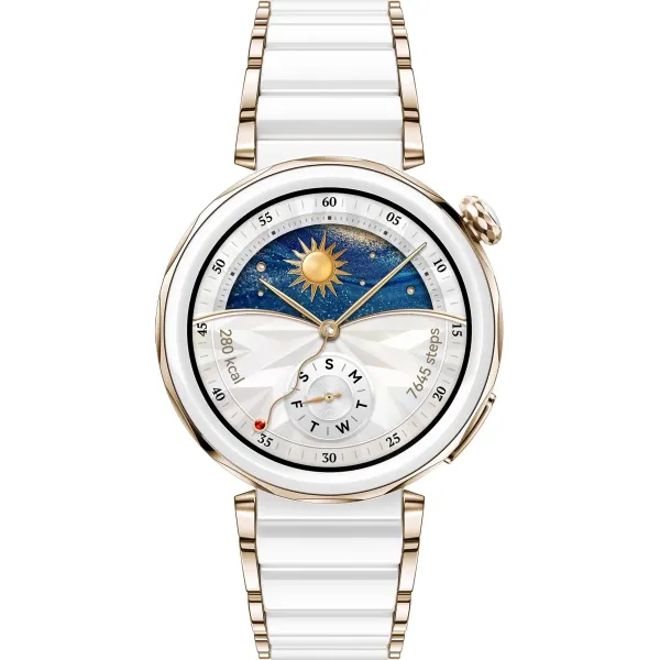 Умные часы Huawei Watch GT 5 Pro, 46 мм, керамический белый