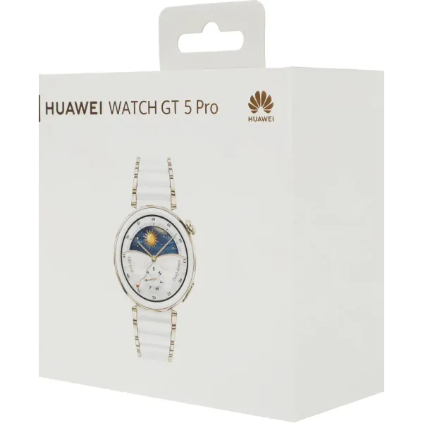 Умные часы Huawei Watch GT 5 Pro, 46 мм, керамический белый
