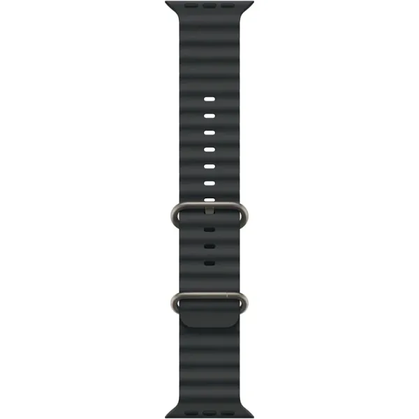 Смарт-часы Apple Watch Ultra 2 2024, 49 мм, LTE, Natural Titanium Case with Black Ocean Band, титан серый с черным ремешком