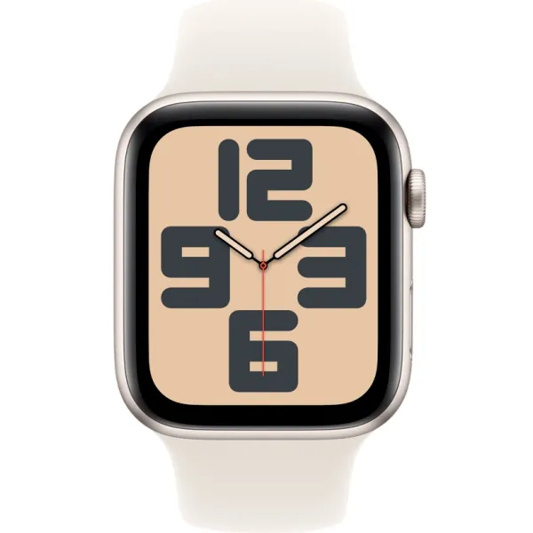 Смарт-часы Apple Watch SE 2024 (S/M), 40mm, Bluetooth, Starlight, золотистый